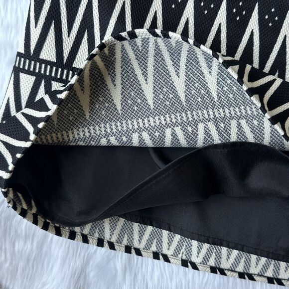 Jade Melody Tam Ruffle Black  and White Bell Sleeve Blouse Size S - Picture 11 of 12